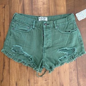 Free People We The Free Cut-off Denim Shorts